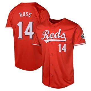 Men's Limited Red Pete Rose Cincinnati Reds Alternate Jersey