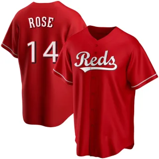 Youth Replica Red Pete Rose Cincinnati Reds Alternate Jersey